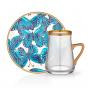 TURKISH COFFEE ST 6 PIECE VENUS BLUE